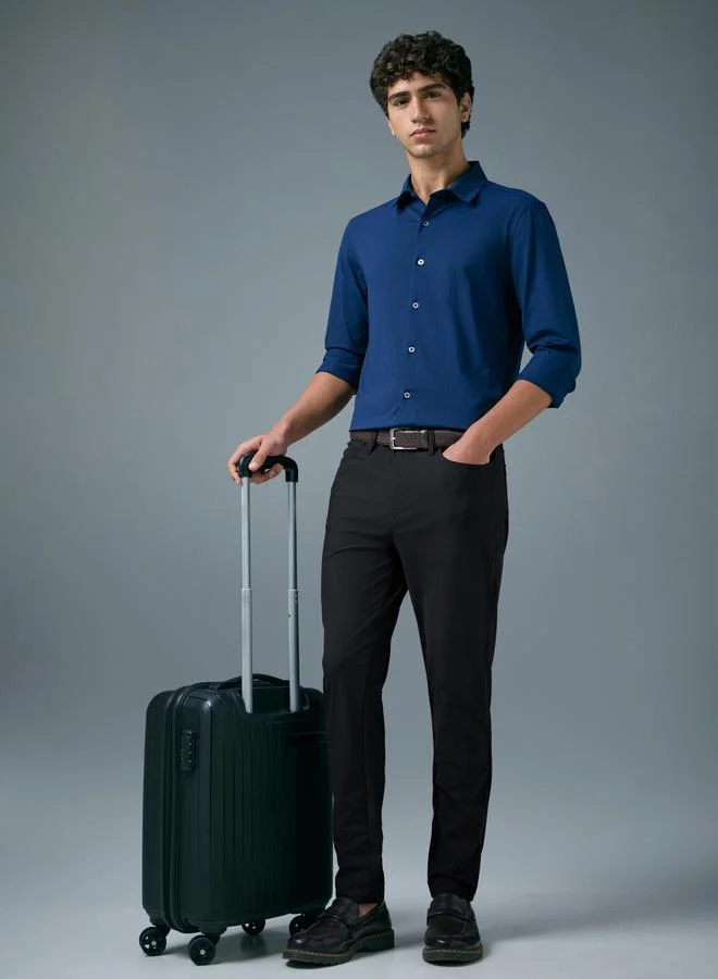 Technosport  Men Semi-Formal Solid Straight Fit Trousers with DURACOOL for Men | Best Price UAE